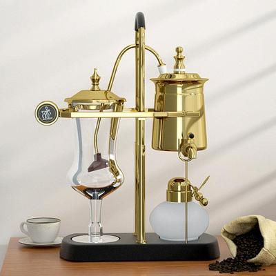 家用不锈钢虹吸式手动冲煮咖啡壶器具比利时咖啡壶酒精灯配套器具