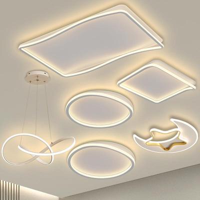 吸顶灯led客厅主灯卧室现代简约大气白色新款中山灯饰长方形灯具