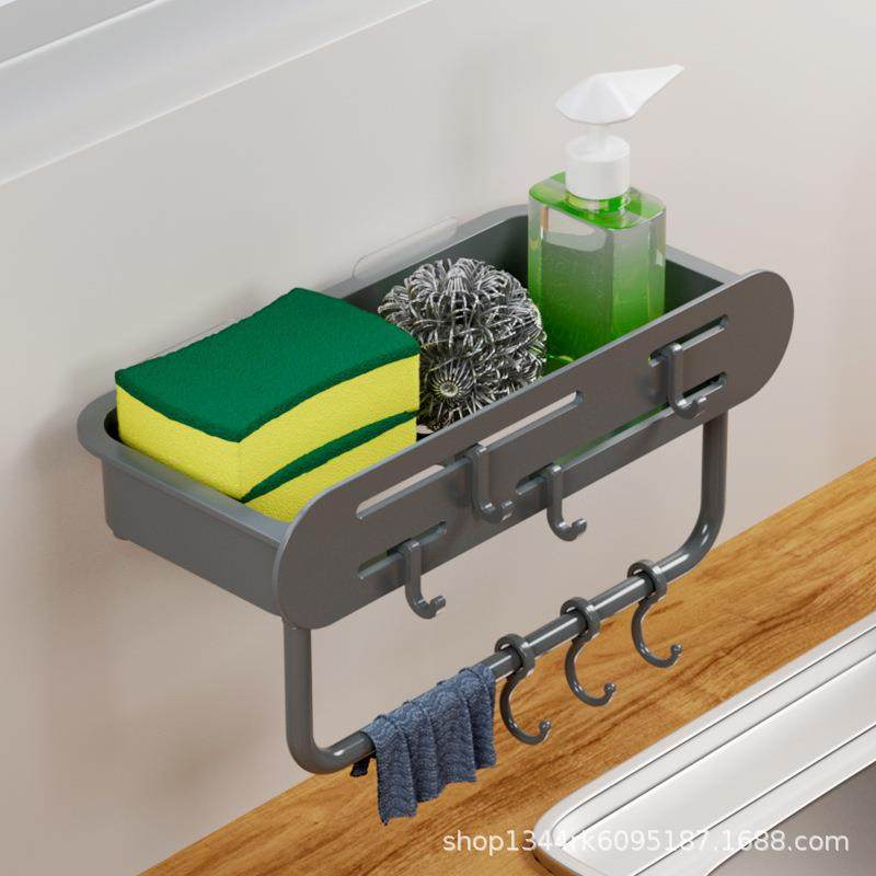 抹布沥水架厨房置物架壁挂葱姜蒜收纳筐水槽洗碗海绵钢丝球沥水篮,厨房/烹饪用具,抹布架/厨房清洁收纳架,淘宝优惠券,粉丝福利购,淘宝优惠卷