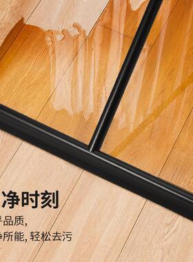 黑色加厚硅胶地刮 地面推水器硅胶扫把 加长手柄浴室玻璃刮水器