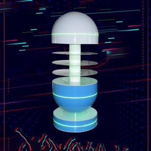 带灯展柜制作亚克力带灯展示柜多层展架有机玻璃展柜灯光陈列架