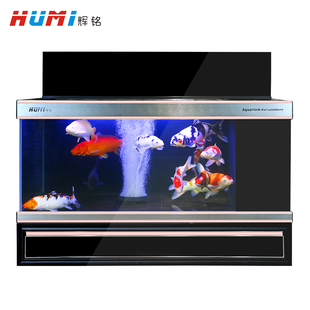 辉铭养锦鲤专用鱼缸地缸锦鲤池大型超白底过滤鱼缸水族箱办公定制