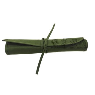 毛笔帘便携式帆布画笔帘 插笔袋毛笔卷式收纳袋卷笔帘美术专用