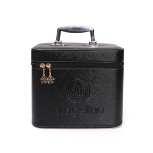 大容量化妆包定做化妆品收纳盒便携工具箱双层手提麦吉丽化妆箱