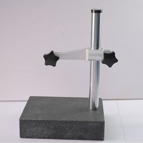 00级大理石表座千分表支架高度仪比测台百分表测量平台可调节表杆