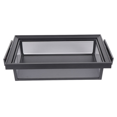 衣柜拉篮抽屉式衣帽间内置收纳玻璃储物篮置物架伸缩裤架滑轨配件