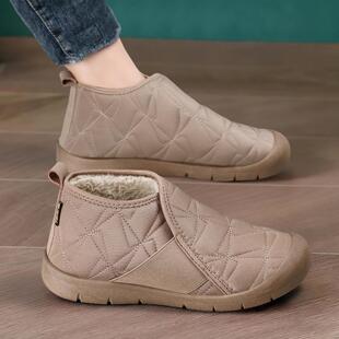 中老年妈妈鞋 棉鞋 老北京棉鞋 新款 加绒加厚保暖雪地靴 女冬季