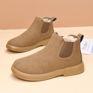 保暖妈妈鞋 加绒女棉鞋 平底舒适百搭短靴防滑雪地靴 冬季 外贸款