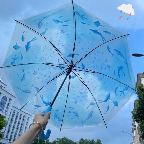 时尚联名抗风折叠水母伞