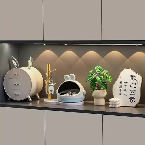 钥匙收纳盒玄关摆件入户门口客厅电视鞋柜家居装饰品乔迁新居礼物