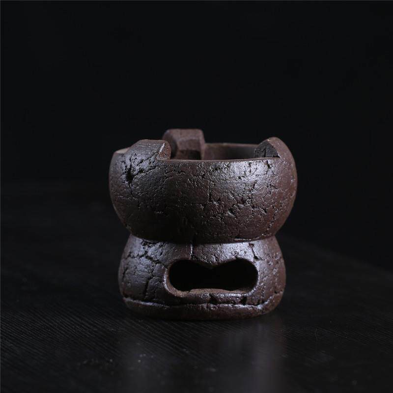 复古手工裂纹碳炉木炭煮茶炉风炉耐热家用龙眼炭烧水泡茶炉小火炉