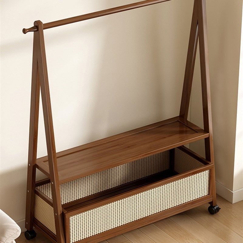 客厅衣帽架楠竹覆古可移动卧室房间挂衣架落地小户型床边出租房用,住宅家具,衣帽架,淘宝优惠券,粉丝福利购,淘宝优惠卷