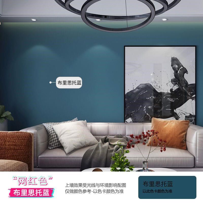 乳胶漆内墙室内家用墙漆彩色涂料粉墙面翻新自刷环保净味白色油漆