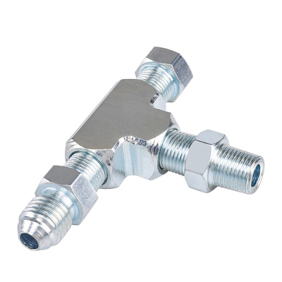 汽车改装1/8NPT-4AN涡轮适配器 IFF三通接头供油压力传感器