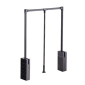 衣柜升降衣架下拉式 衣高柜子挂衣器阻尼 挂衣杆双缓冲挂衣器杆挂式