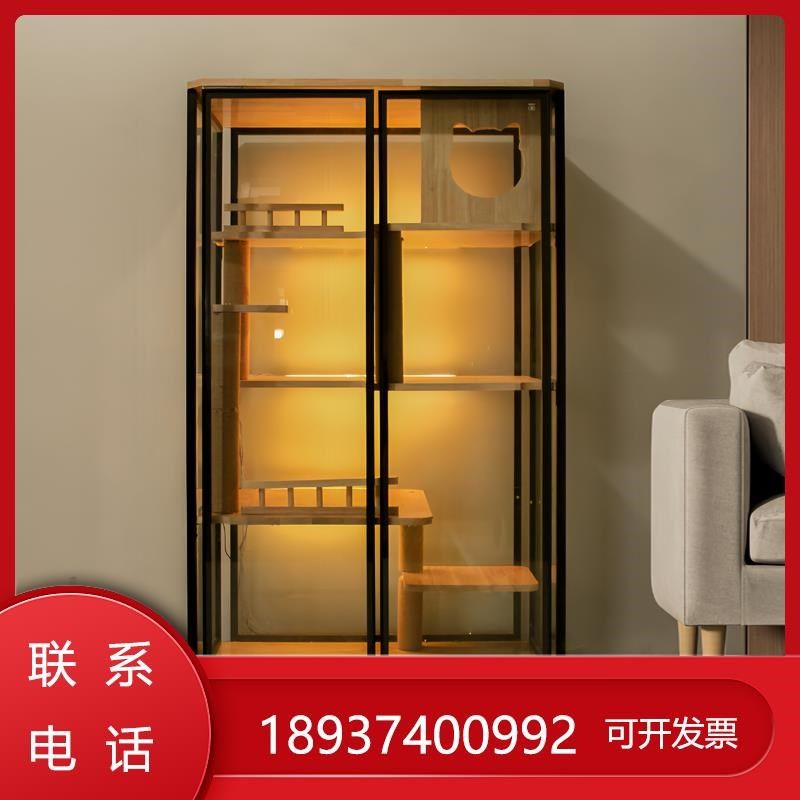 猫别墅家用室内实木笼子猫猫舍猫窝大型猫柜猫屋玻璃猫房定制全景,宠物/宠物食品及用品,猫笼子/猫别墅,淘宝优惠券,粉丝福利购,淘宝优惠卷