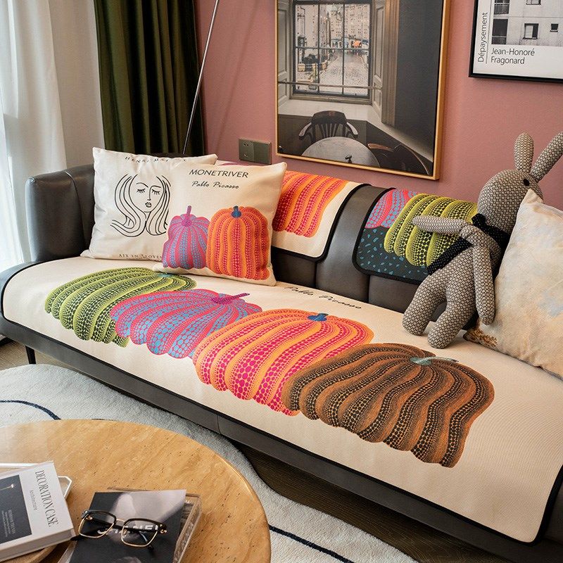 莫耐河时尚新款南瓜冰丝沙发垫四季通用凉席坐垫客厅防滑沙发巾,居家布艺,沙发垫,淘宝优惠券,粉丝福利购,淘宝优惠卷