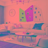 创意组合办公室文化墙咖啡厅酒吧毛毡文化墙软木板照片墙贴留言板