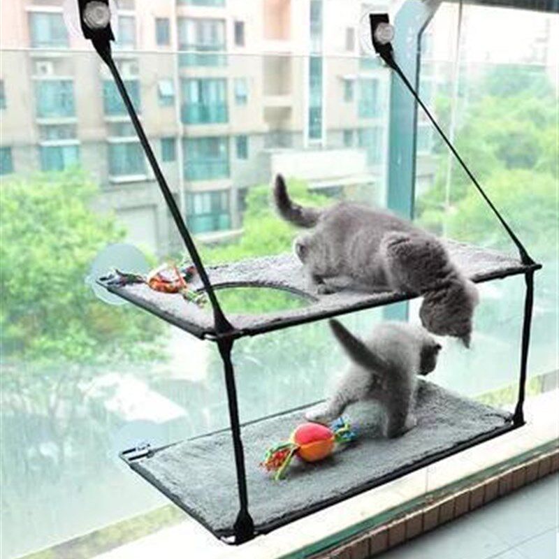 玻璃吸盘式晒太阳猫吊床大号宠物猫咪窗户阳台挂床猫窝猫笼猫爬架