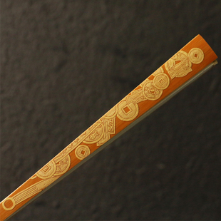 十几年玉竹老料东阳名家刘超本工留青雕刻古方95寸文人折扇竹扇子