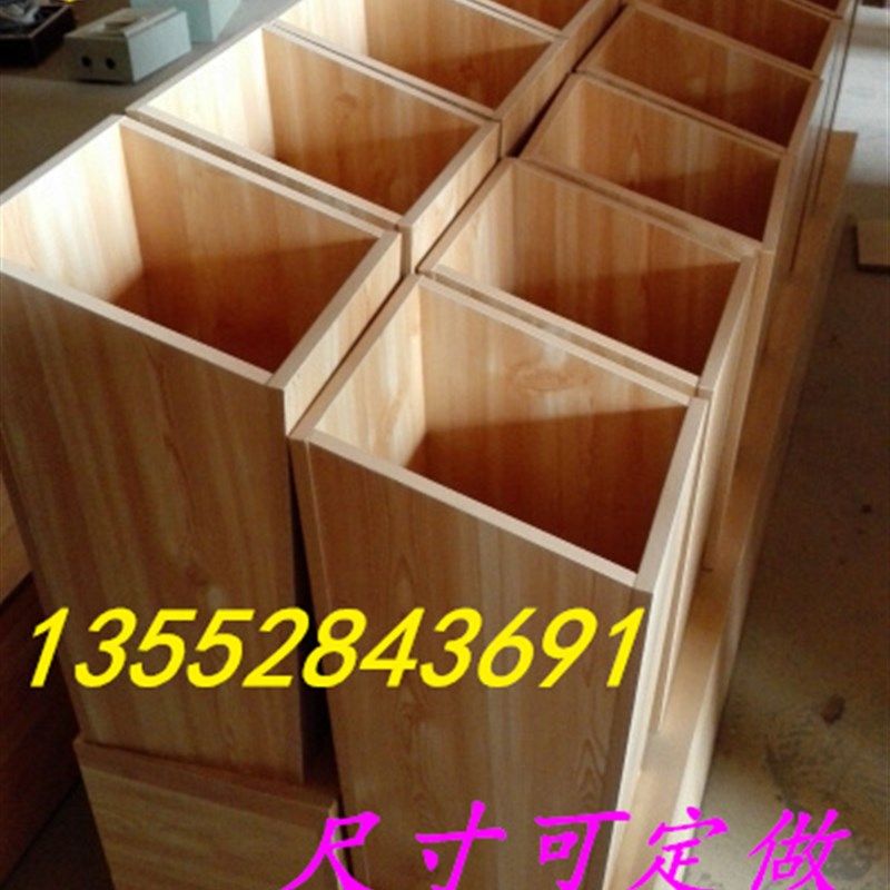 超市木质米桶米粮桶米柜展品架米斗五谷杂粮架干果货柜木质商用