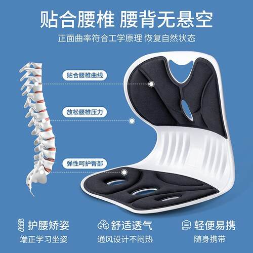 PANAPOPO人体工学椅矫正坐姿办公室久坐不累成人学生护腰懒人沙发