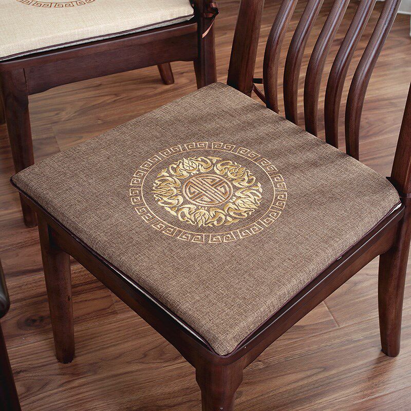 中式椅垫坐垫红木茶桌椅子垫实木圈椅座垫太师椅官帽椅方形垫定制