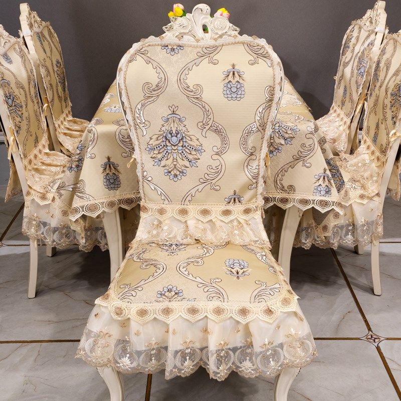 餐桌椅子套罩椅子坐垫夏天欧式椅套罩定制餐椅垫椅套椅子垫桌布