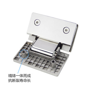 亮光135度玻璃门合页浴室门夹精铸不锈钢304淋浴房铰链浴室门配件