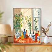 饰画 数字油画diy风景花卉填充手工绘上涂填色客厅装 趣味生活