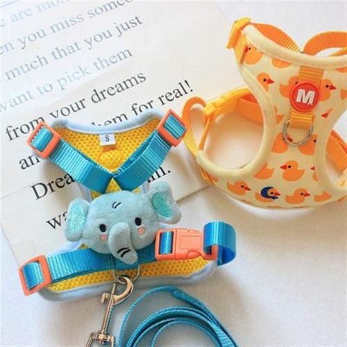 创意可爱狗狗胸包背饰品宠物牵引绳小型犬外出工字胸背带遛狗绳子