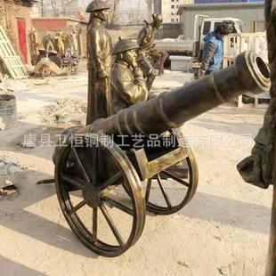 大型纯铜炮筒摆件铸铁大炮摆件公园景区广场摆放雕塑铸铜大炮摆件