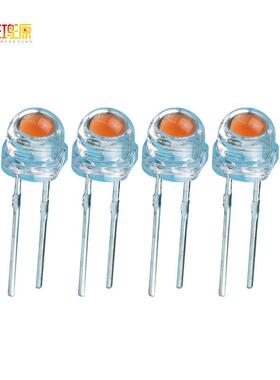 F5/5mm粉红草帽 草帽灯珠粉红色 led 草帽粉红 LED直插发光二极管