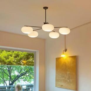 柿子吊灯包豪斯客厅主灯北欧现代简约中古奶油风餐厅吊灯卧室灯具