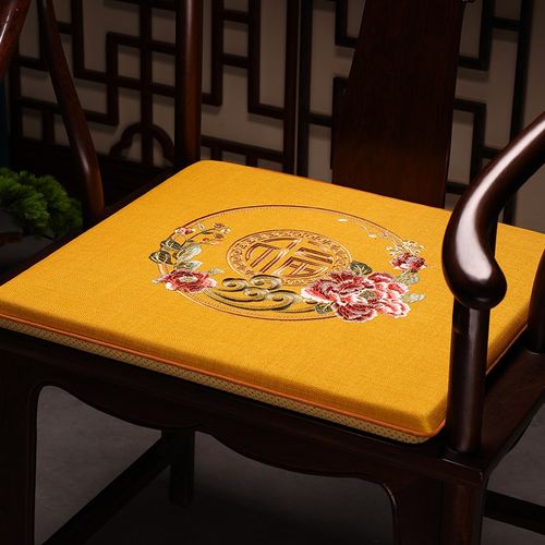 中式沙发椅子坐垫红木家具凳子垫餐椅太师椅圈椅座垫防滑茶桌椅垫
