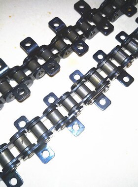 单侧  双侧  单孔  弯板链条  4分08B 1.2寸20A  工业链条