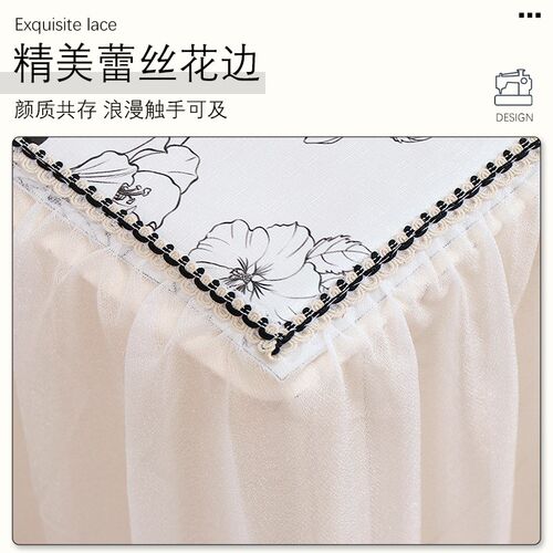2025年新款床头柜罩套高级感法式床头柜盖布罩全包防水防尘罩盖巾