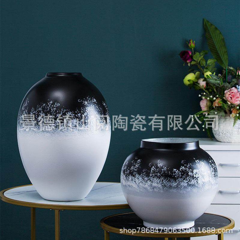 现代简约样板房素雅创意花器摆件家居装饰品陶瓷蓝釉花瓶艺术摆设,鲜花速递/花卉仿真/绿植园艺,割草机/草坪机,淘宝优惠券,粉丝福利购,淘宝优惠卷