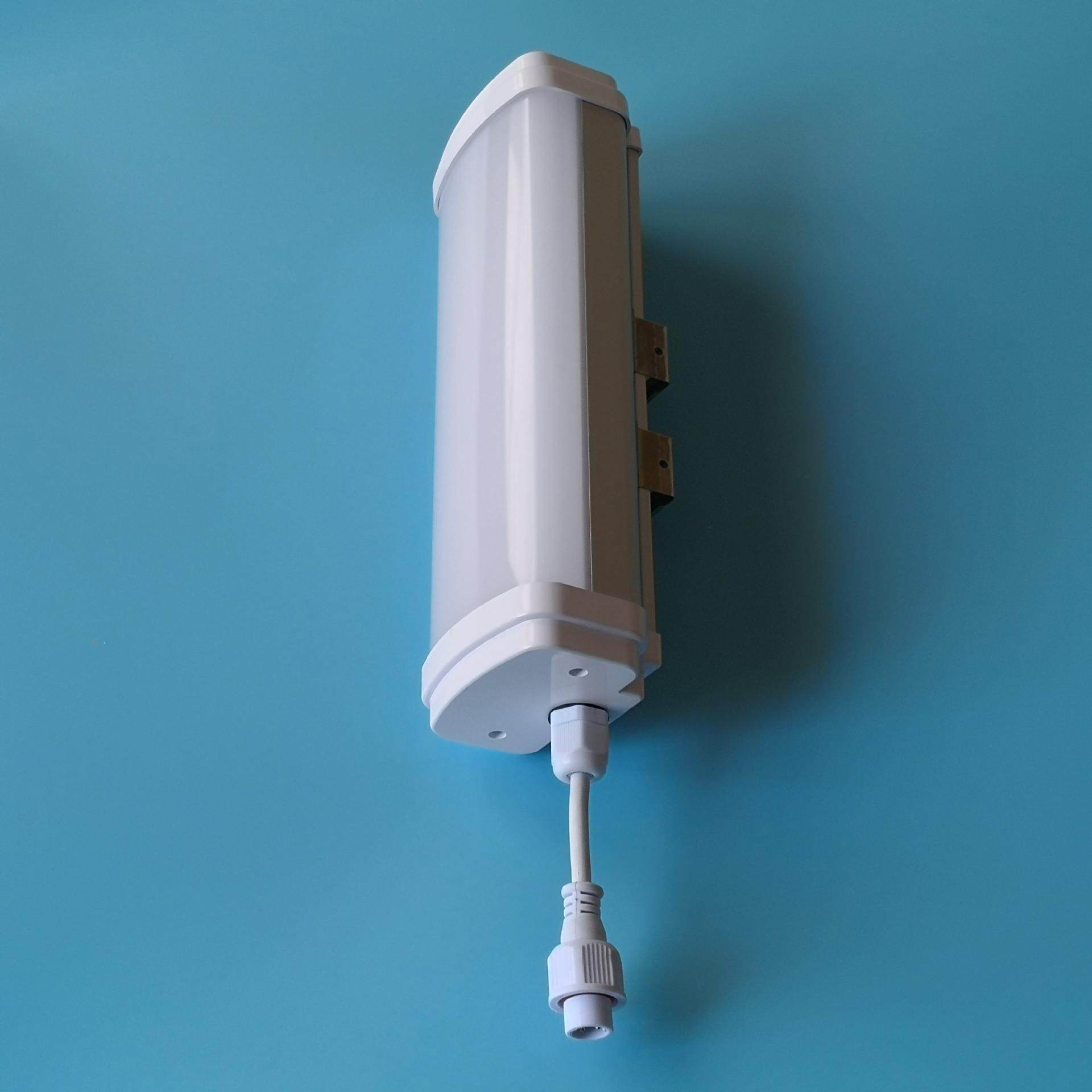LED三防灯 IP65三防灯外壳 全塑管内插铝材 不锈钢卡扣 室外防水