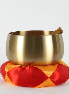 纯黄铜庆佛堂用品摆件3-8寸铜謦桌面装饰工艺品木鱼法器大小号