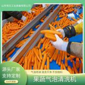 气泡清洗机果蔬菠菜生菜去泥清洗设备红著南瓜黄精清洗风干生产线