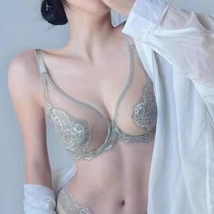 【新款】内衣女薄款套装聚拢全罩杯收副乳防下垂超薄款蕾丝文胸罩