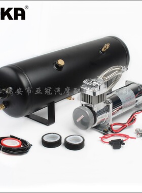 DHKA亚冠-AS192现货 喇叭改装气泵170-200PSI 12L 3GAL空气压缩机