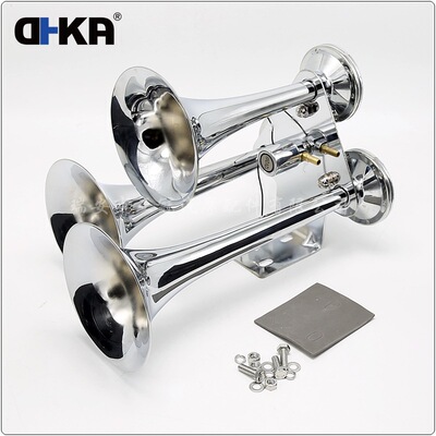 DHKA亚冠-AS095现货 大三管气喇叭 12V/24V 卡车货车轮船用 145dB