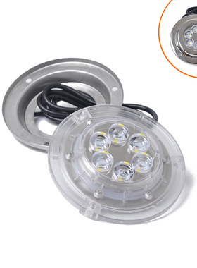 外贸货源不锈钢水底灯船用游艇配件12V防水LED水底灯跨境畅销款