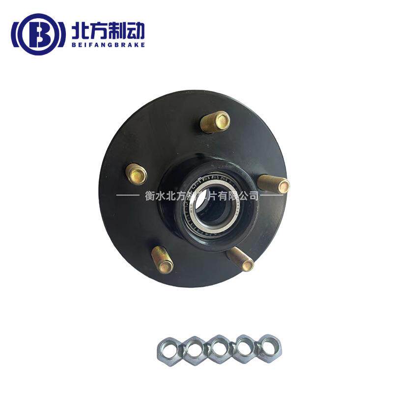 厂家供应拖挂房车无刹车桥拖车5栓HUB无刹轮毂多种分度圆出口品质