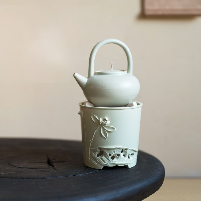 围炉煮茶全套复古中式电陶炉炭炉明火炉三用家用取暖煮茶电烧炉