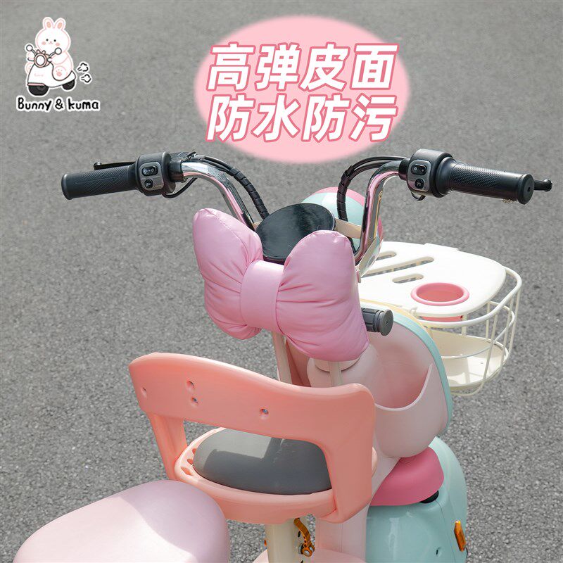 电动车儿童防撞头垫前置通用机车电动车宝宝防水防撞包保护头垫