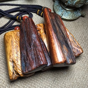 一物一拍 天然海南黄花梨随形手把件 降香黄檀海黄木料无事牌精品