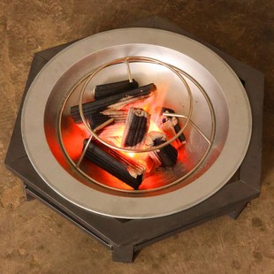 铸铁老式烤火盆烧柴火传统木炭碳烤火盆取暖炉农村家用冬季烧烤炉